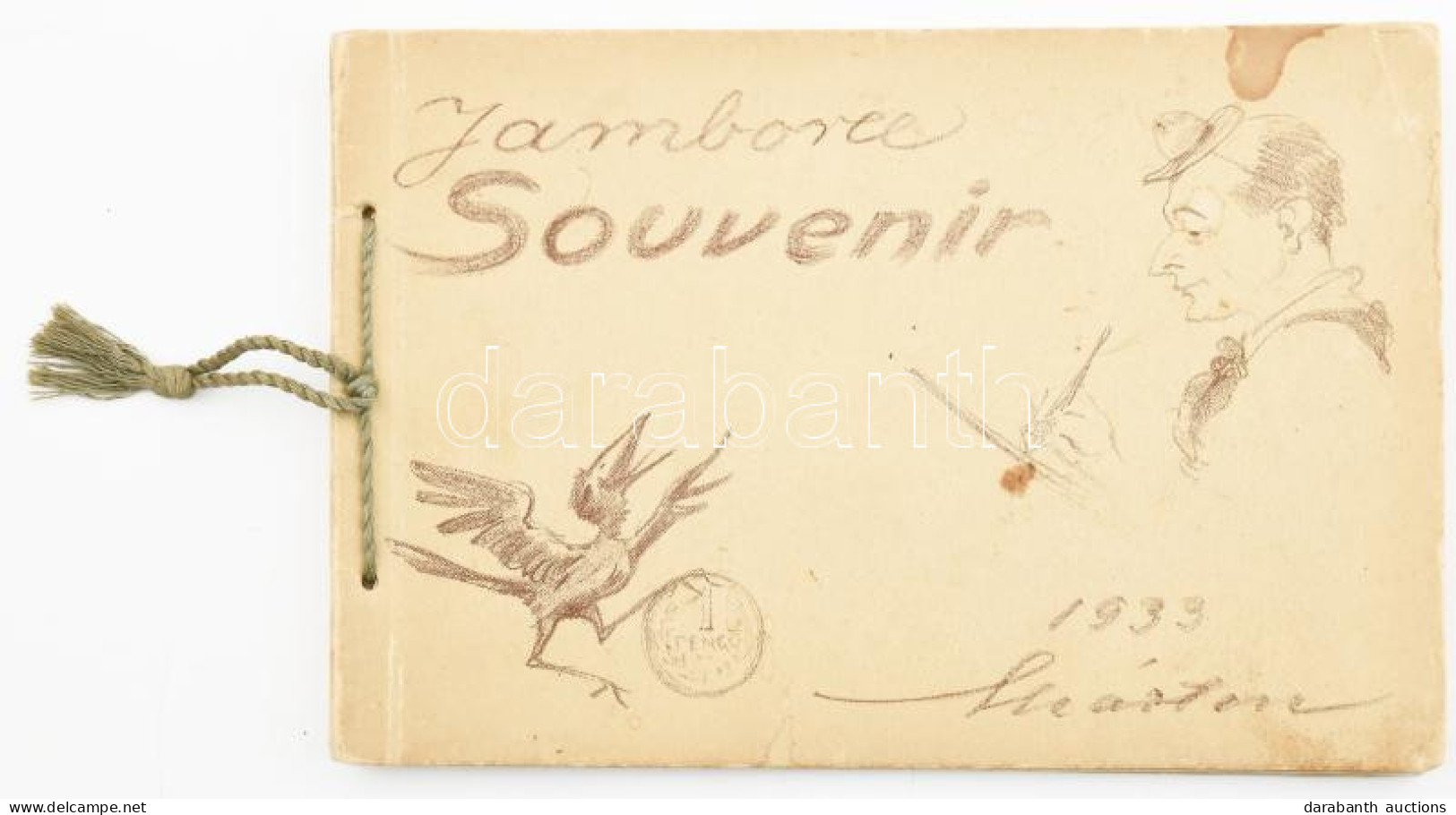 1933 Gödöllő, Jamboree Souvenir, Márton Lajos Sokszorosított Grafikáit Tartalmazó 40 Lapos Füzet, Ofszet, Magyar Földraj - Pfadfinder-Bewegung