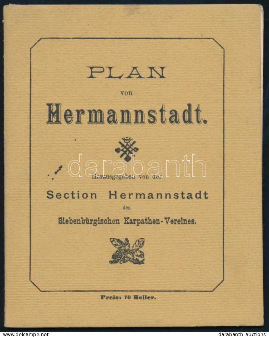 Plan Von Hermannstadt 1907., 1:8,000, Hrsg. Von De Section Hermannstadt Des Siebenbürgischen Karpathen-Vereines. Wien, G - Sonstige & Ohne Zuordnung