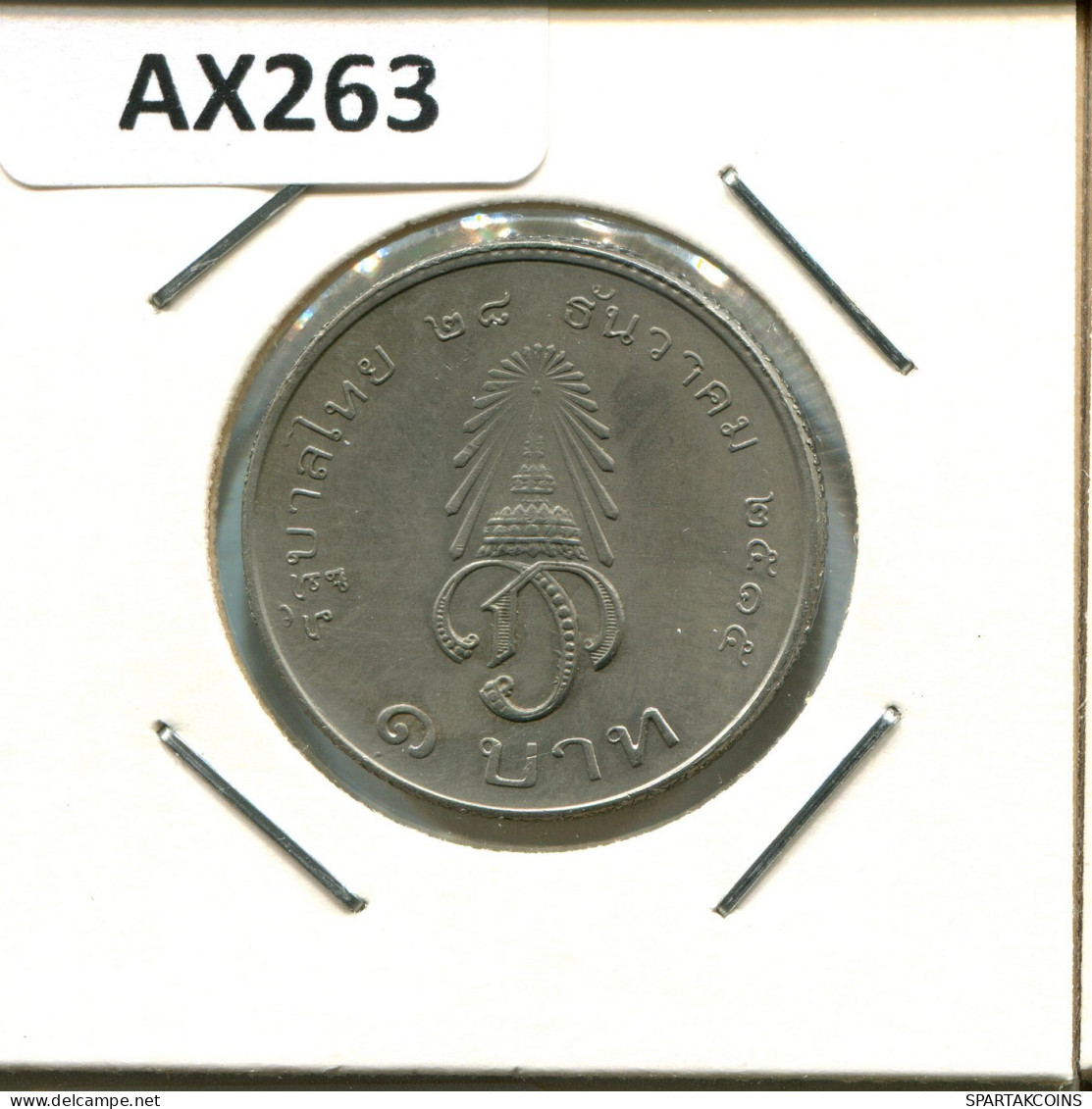 1 BAHT 1972 THAILAND RAMA IX Münze #AX263.D.A - Tailandia