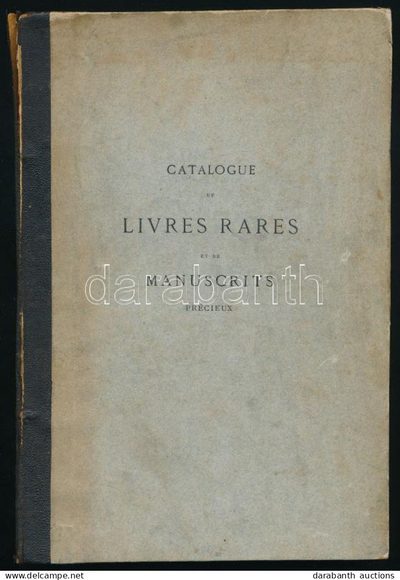 [Antoine] Bachelin-Deflorenne: Catalogue De Livres Rares Parmi Lesquels On Remarque La Bible Mazarine Premier Livre Impr - Unclassified