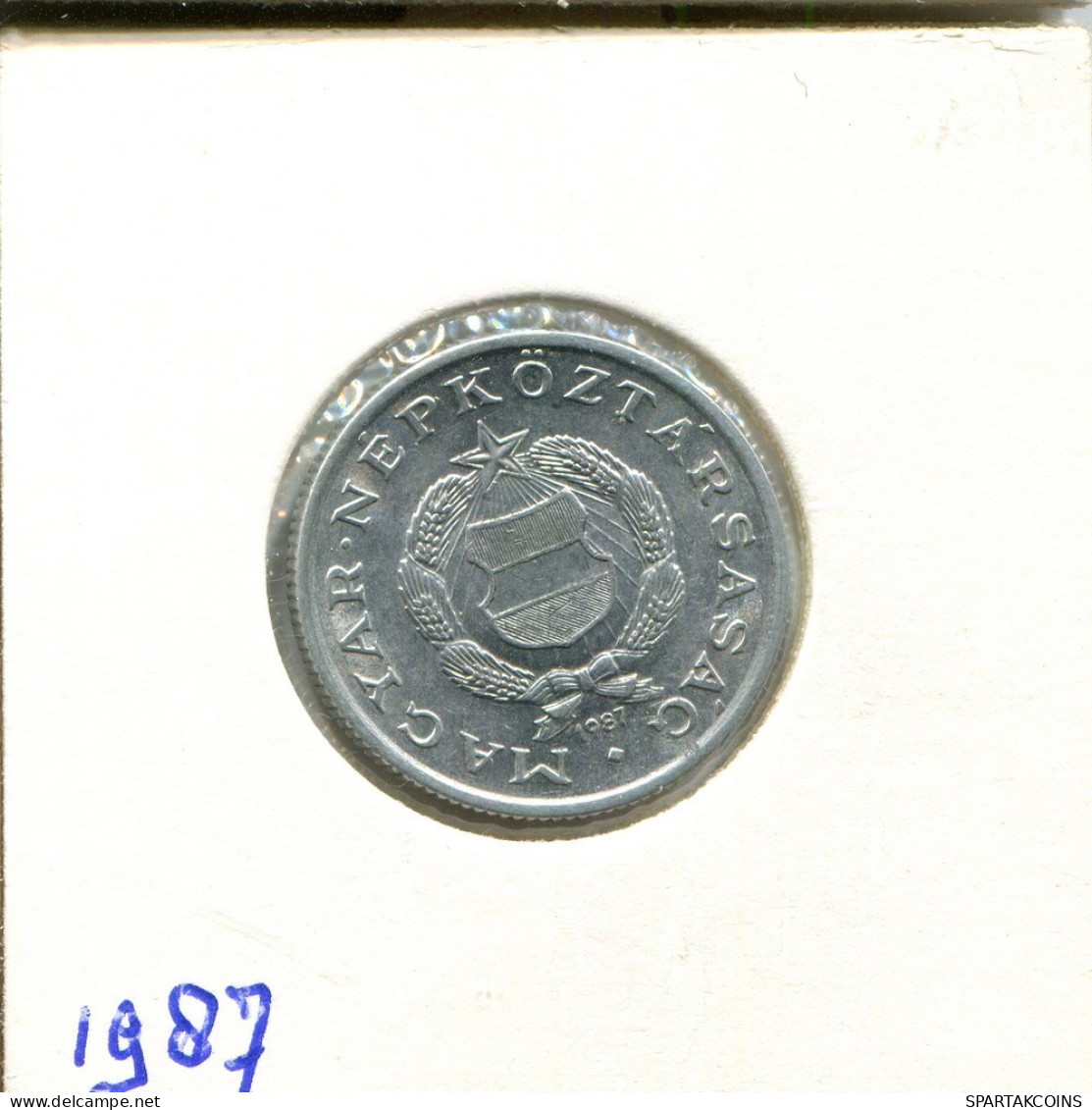 1 FORINT 1987 HUNGRÍA HUNGARY Moneda #AS849.E.A - Hongrie