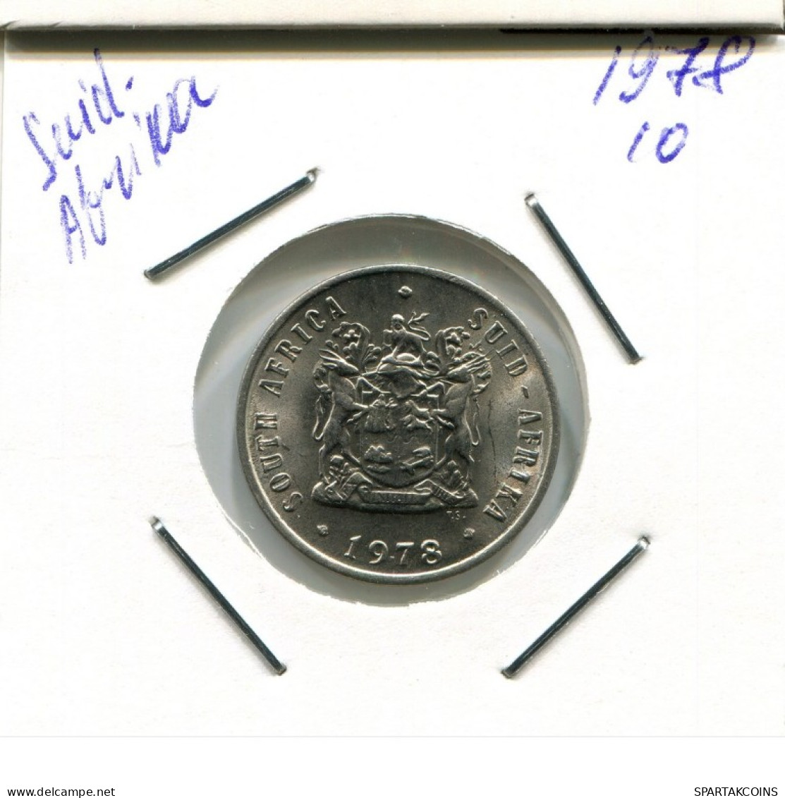 10 CENTS 1978 SOUTH AFRICA Coin #AN719.U.A - Afrique Du Sud