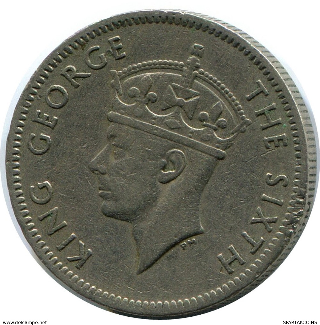 1/4 RUPEE 1950 MAURICIO MAURITIUS Moneda #AP902.E.A - Mauritius
