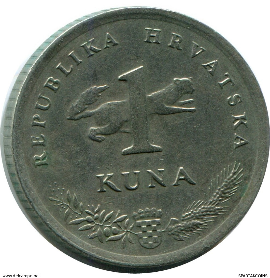 1 KUNA 1993 KROATIEN CROATIA Münze #AR929.D.A - Kroatië