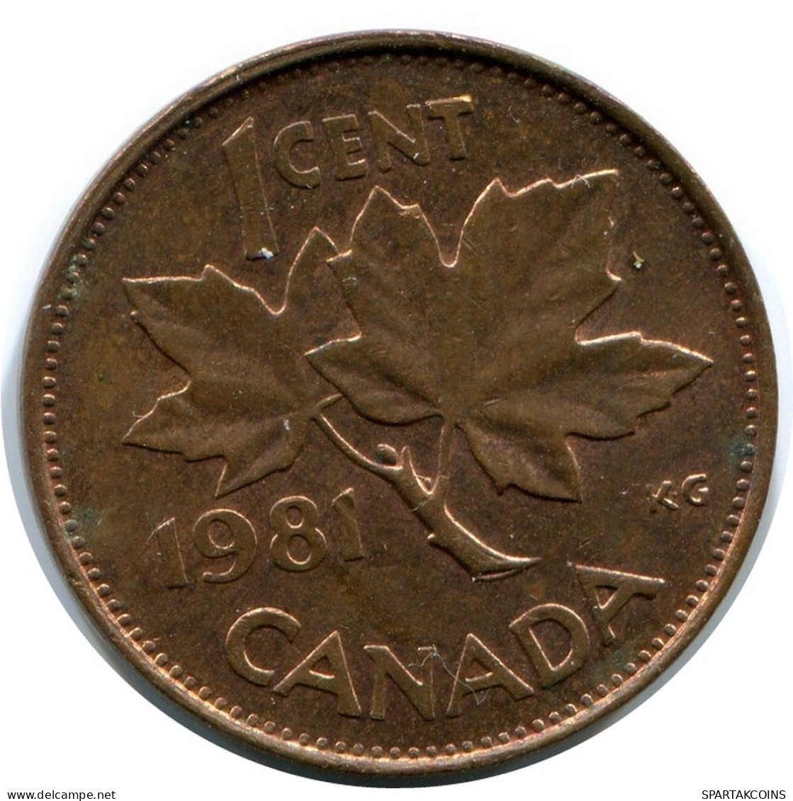 1 CENT 1981 CANADA Coin #AX382.U.A - Canada