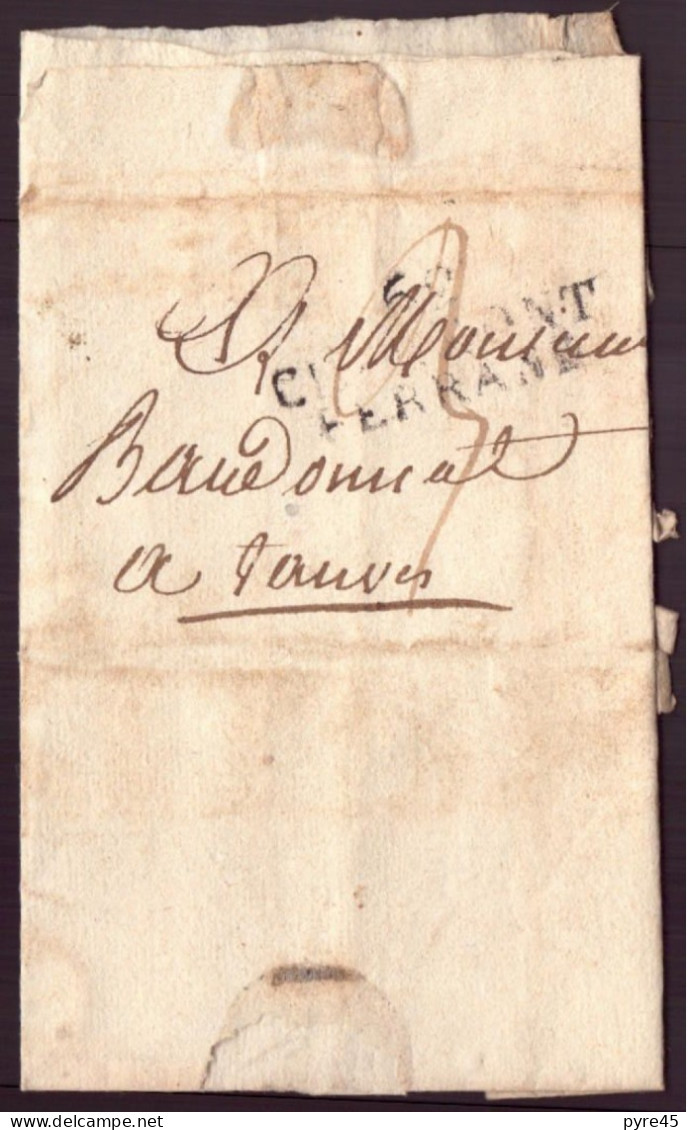 Lettre Manuscrite, Clermont-Ferrand - Manuscripts