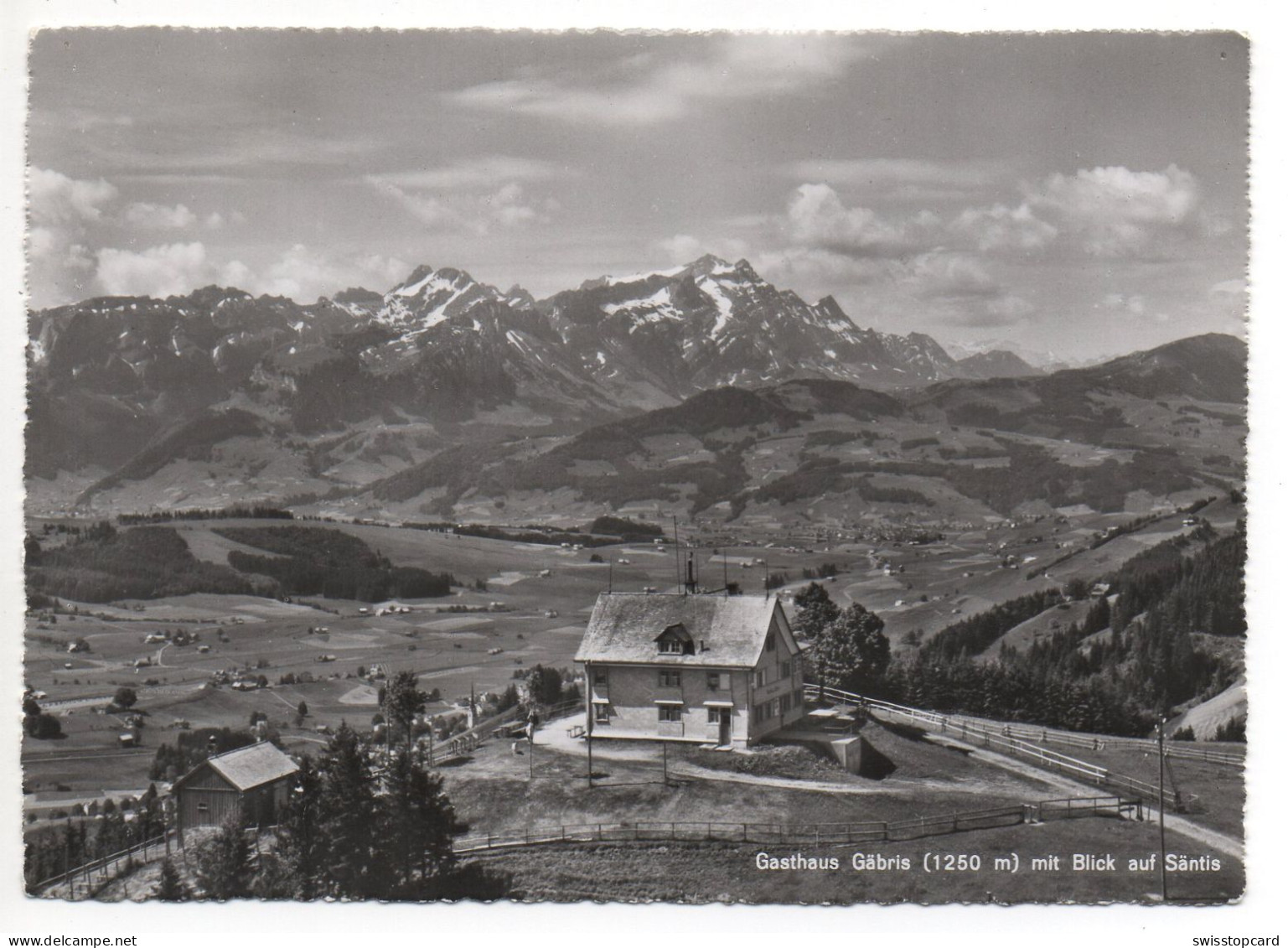 GAIS Gasthaus Gäbris Mit Blick Auf Säntis - Gais