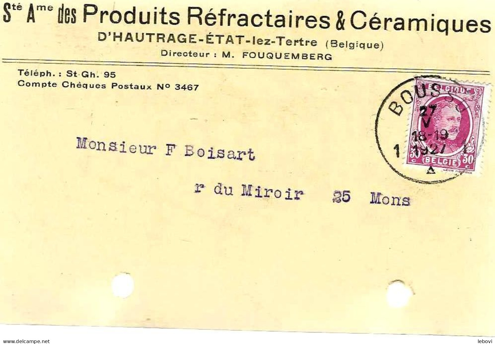 HAUTRAGE-ETAT-LEZ-TERTRE S. A. Des Produits Réfractaires & Céramiques (1927) - 1900 – 1949