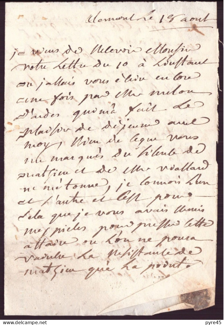 Lettre Manuscrite, Clermont-Ferrand Pour Issoire - Manoscritti