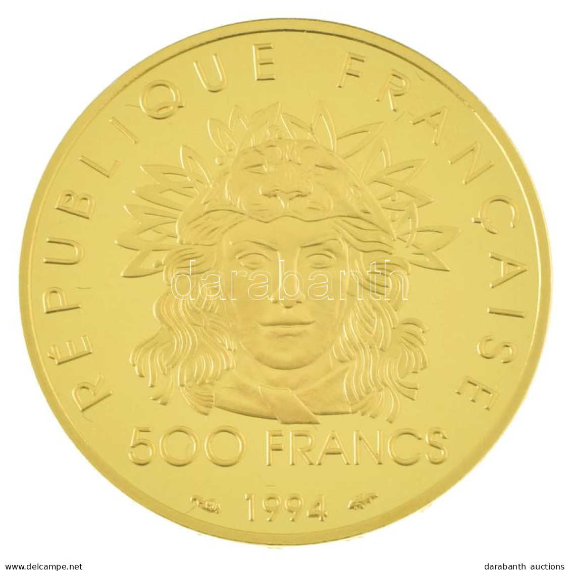 Franciaország 1994. 500Fr Au "A Párizsi Olimpia 100. évfordulója" T:PP / France 1994. 500 Francs Au "100th Anniversary O - Ohne Zuordnung