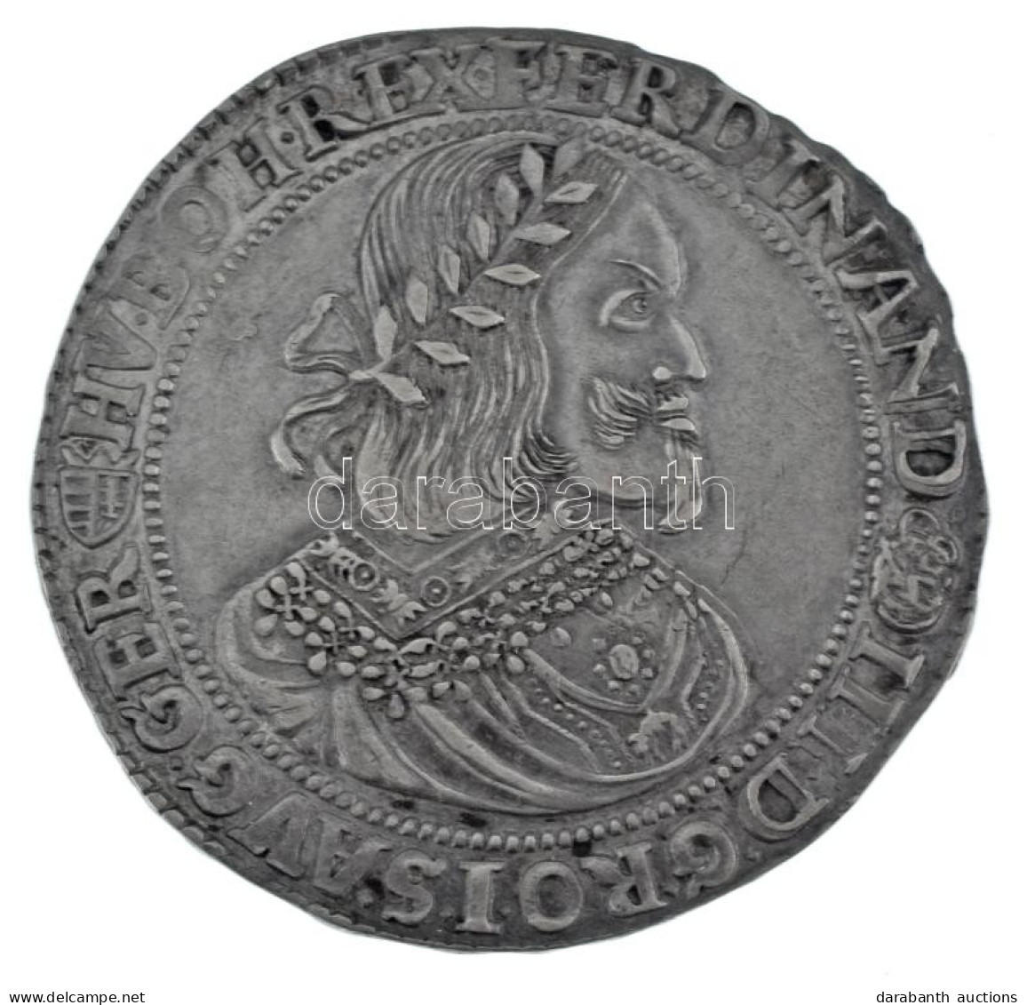 1658K-B Tallér Ag "III. Ferdinánd" Körmöcbánya (28,73g) T:XF,VF / Hungary 1658K-B Thaler Ag "Ferdinand III" Kremnitz (28 - Unclassified