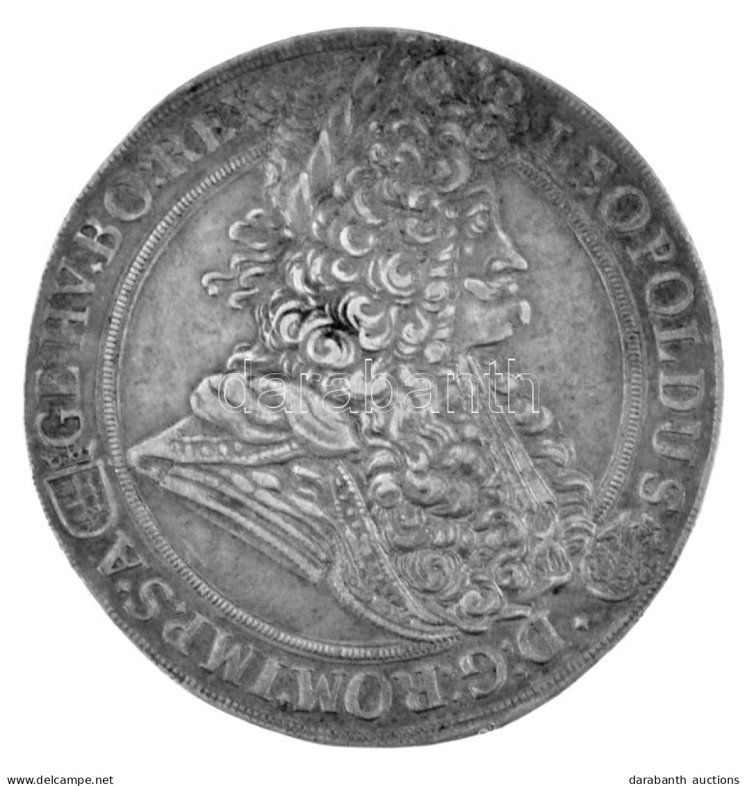 1693K-B Tallér Ag "I. Lipót" Körmöcbánya (25,15g) T:XF Patina Hungary 1693K-B Thaler Ag "Leopold I" Kremnitz / Kremnica  - Ohne Zuordnung