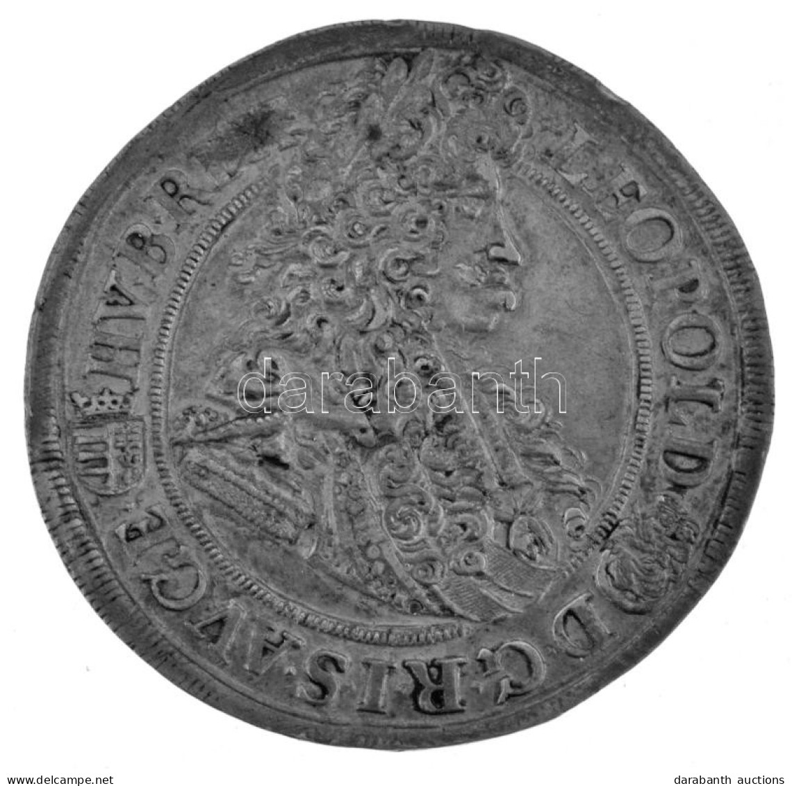 1694K-B Féltallér Ag "I. Lipót" Körmöcbánya (14,27g) T:VF / Hungary 1691K-B 1/2 Thaler Ag "Leopold I" Kremnitz (14,27g)  - Unclassified