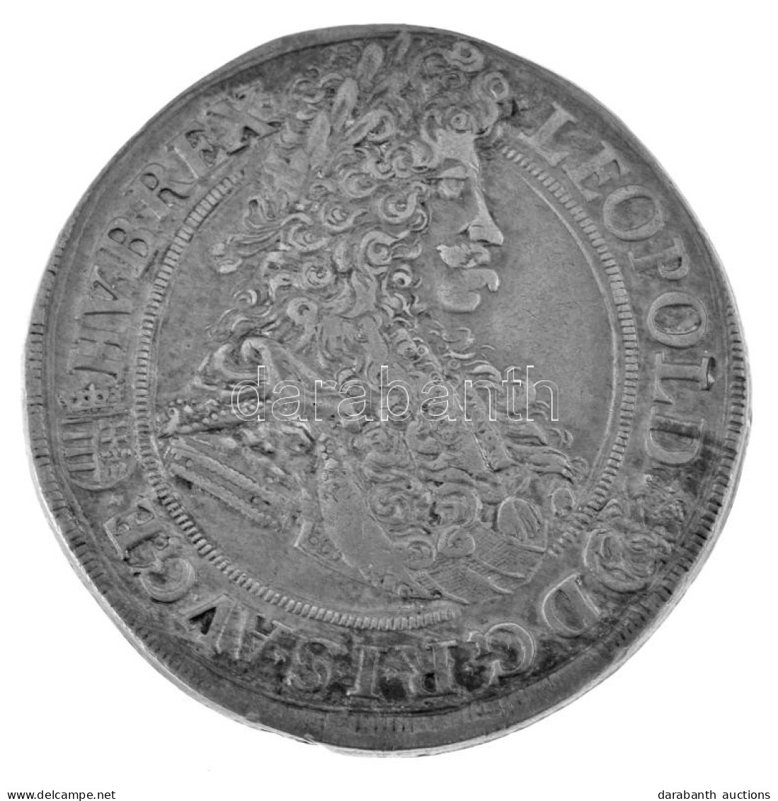 1695K-B 1/2 Tallér Ag "I. Lipót" Körmöcbánya (14,21g) T:XF Ph. / Hungary 1695K-B Thaler Ag "Leopold I" Kremnitz (14,21g) - Sin Clasificación