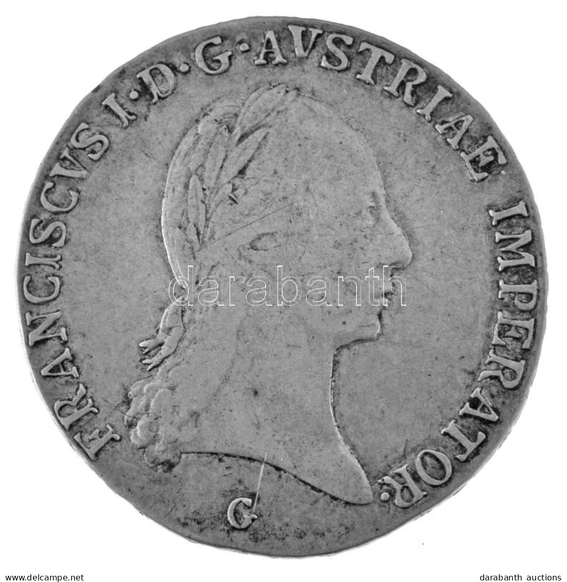 1823G 1/2 Tallér Ag "I. Ferenc" Nagybánya (13,98g) T:VF / Hungary 1823G 1/2 Thaler Ag "Franz I" Baia Mare (13,98g) C:VF  - Non Classificati