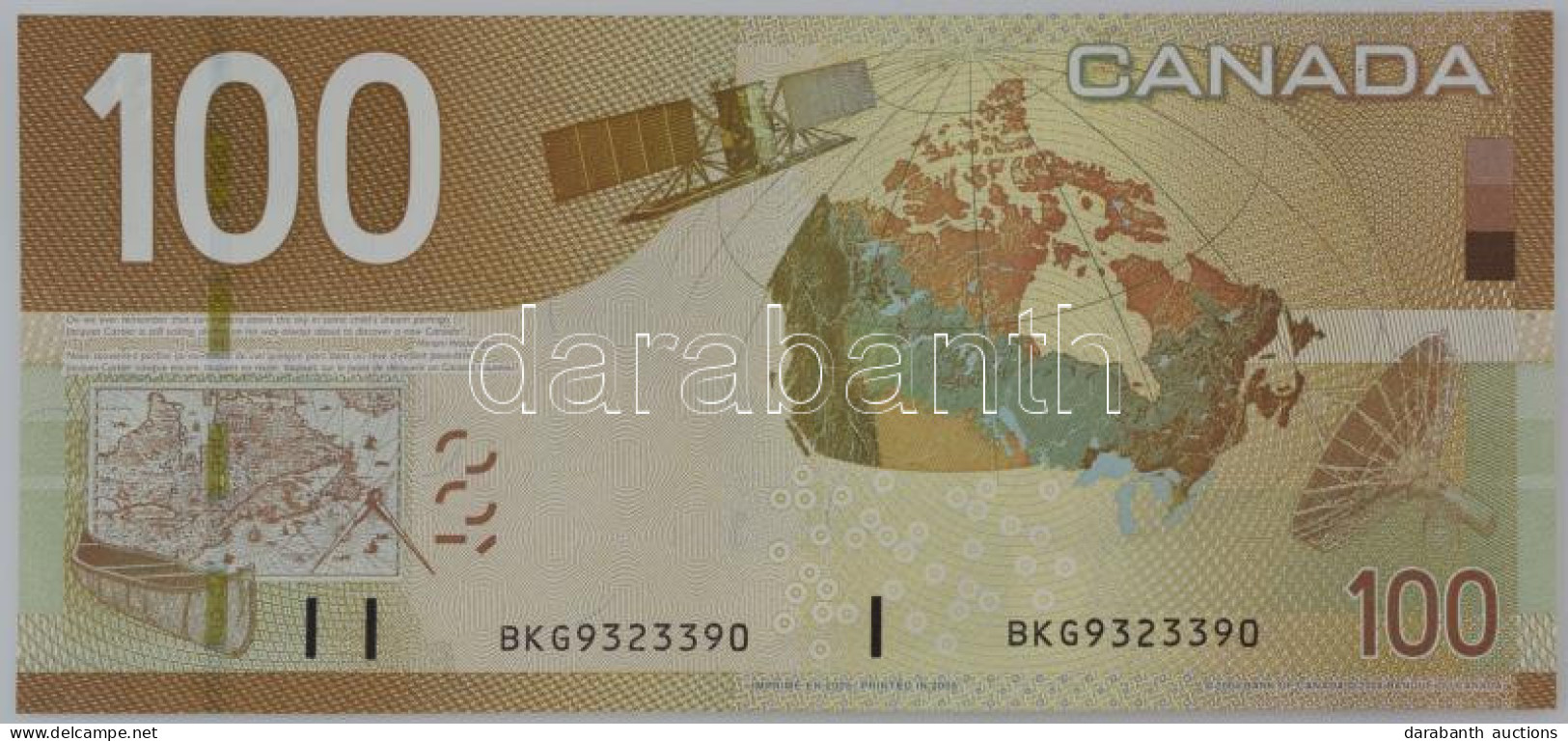 Kanada 2003-2005. (2004) 100$ T:UNC,AU /  Canada 2003-2005. (2004) 100 Dollars C:UNC,AU Krause P#105 - Ohne Zuordnung