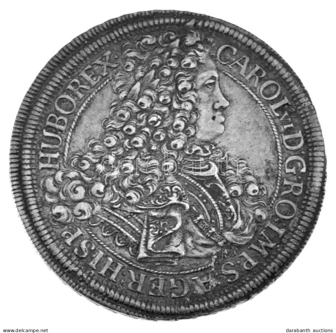 Ausztria 1717. Tallér Ag "VI. Károly" (28,61g) T:XF Patina / Austria 1717. Thaler Ag "Charles VI" (28,61g) C:XF Patina K - Unclassified