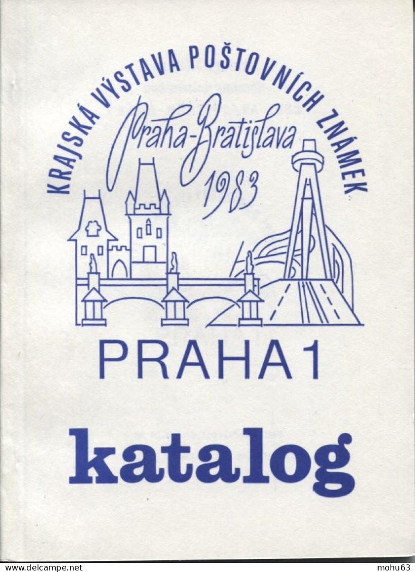 Tschechoslowakei Briefmarken-Ausstellungskatalog Praha-Bratislava 1983 - Cartas & Documentos