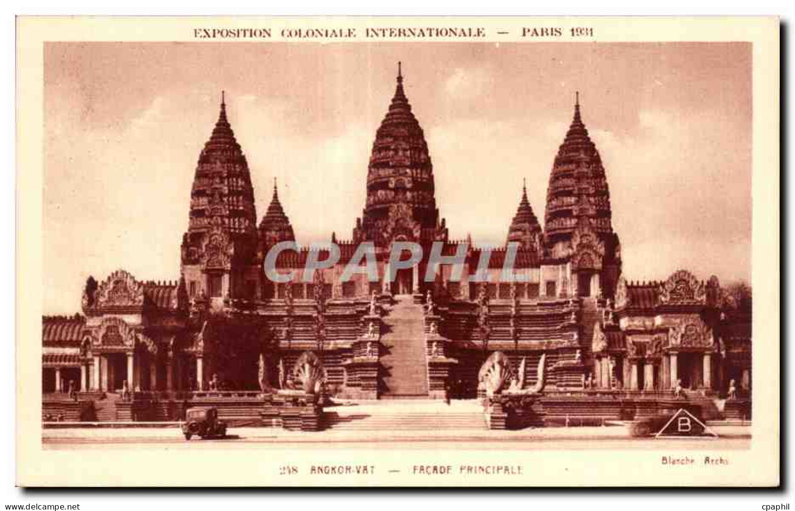 CPA Exposition Coloniale Internationale Paris 1931 Angkor Vat Facade Principale - Esposizioni