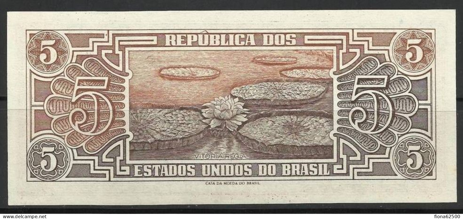 BRESIL . BILLET DE 5 CRUZEIRO . - Brazil