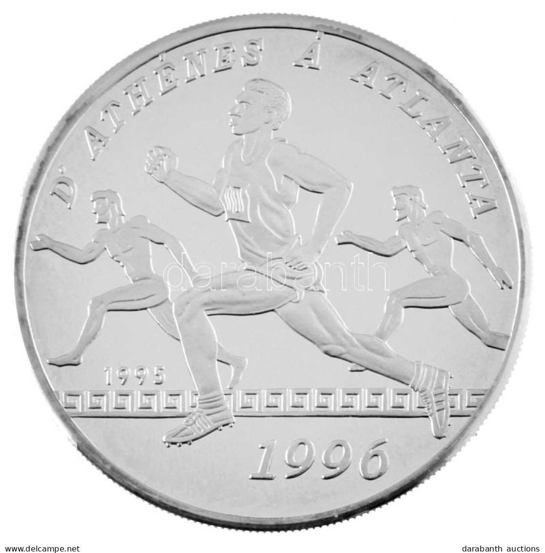 Benin 1995. 1000Fr Ag "Atlantai Olimpiai Játékok 1996" T:PP  Benin 1995. 1000 Francs Ag "1996 Atlanta Olympic Games" C:P - Ohne Zuordnung