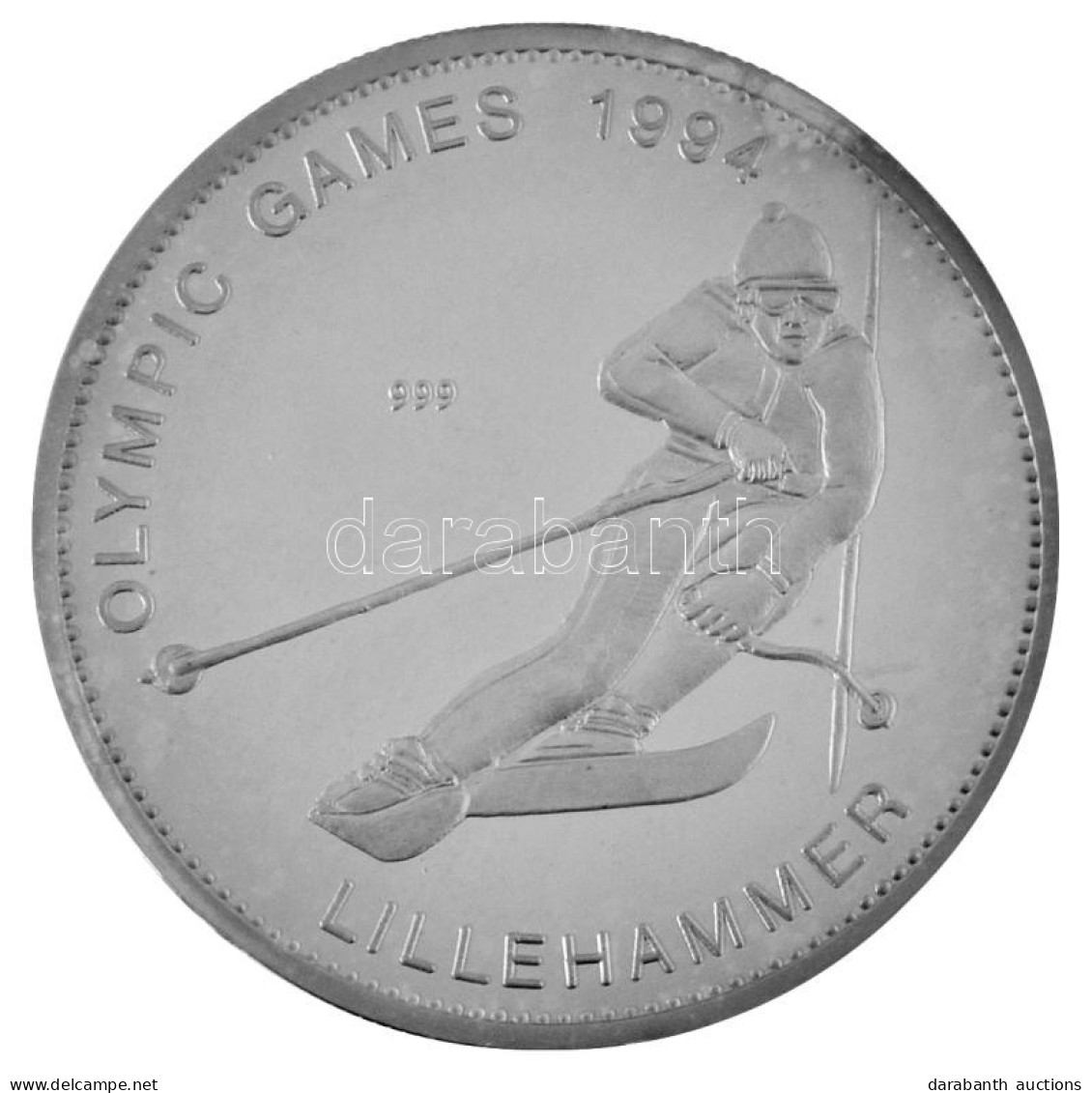 Zambia 1994. 20K Ag "Téli Olimpia - Lillehammer" T:PP Halvány Patina / Zambia 1994. 20 Kwacha Ag "Winter Olympics - Lill - Ohne Zuordnung