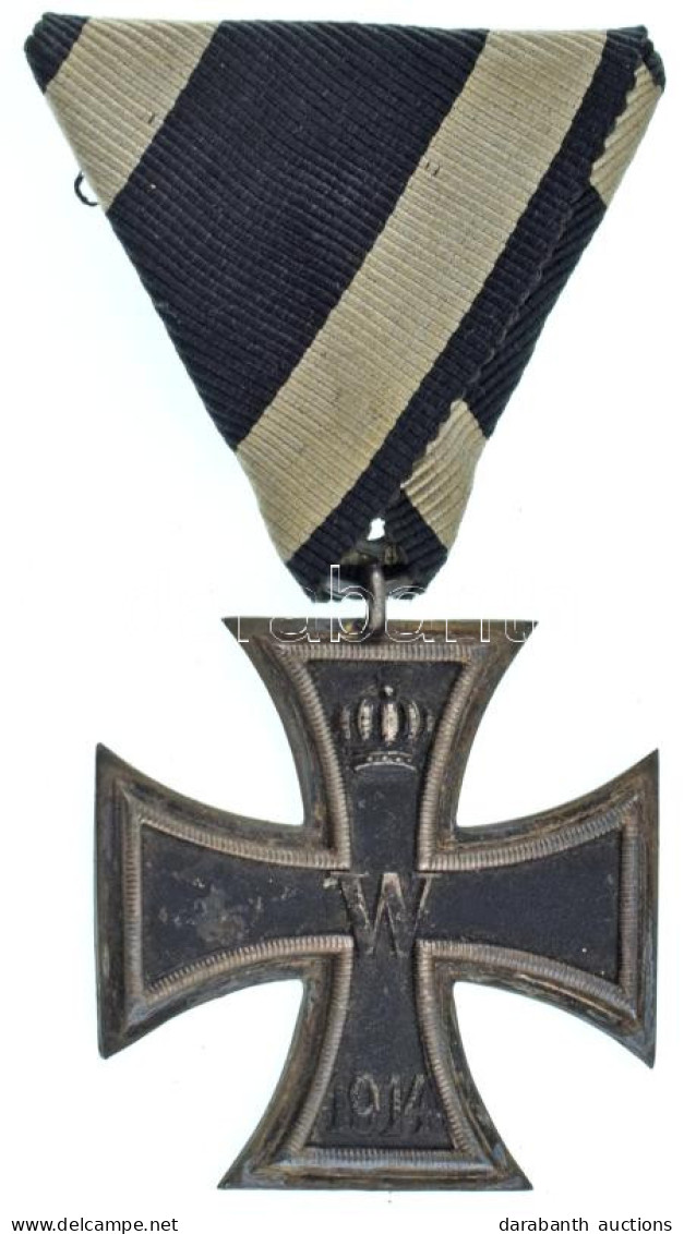 Német Birodalom 1914. "Vaskereszt 2. Osztály" Kitüntetés Mellszalagon T:XF German Empire 1914. "Iron Cross 2nd Class" De - Non Classés