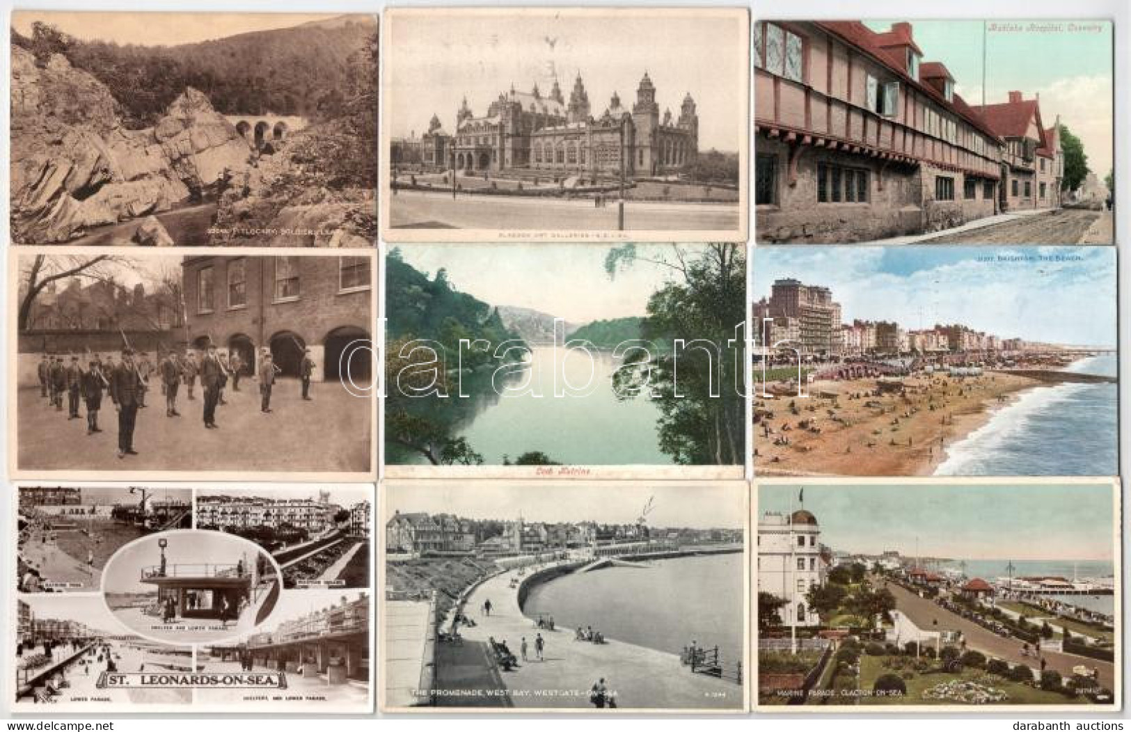 **, * 40 Db RÉGI Angol Város Képeslap Szép állapotban / 40 Pre-1945 British Town-view Postcards In Nice Condition - Unclassified