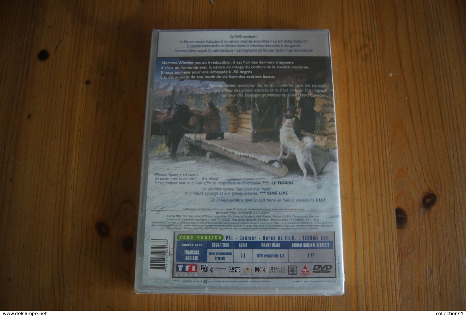 LE DERNIER TRAPPEUR NICOLAS VANIER DVD NEUF SCELLE  SORTIE  2004 - Dokumentarfilme