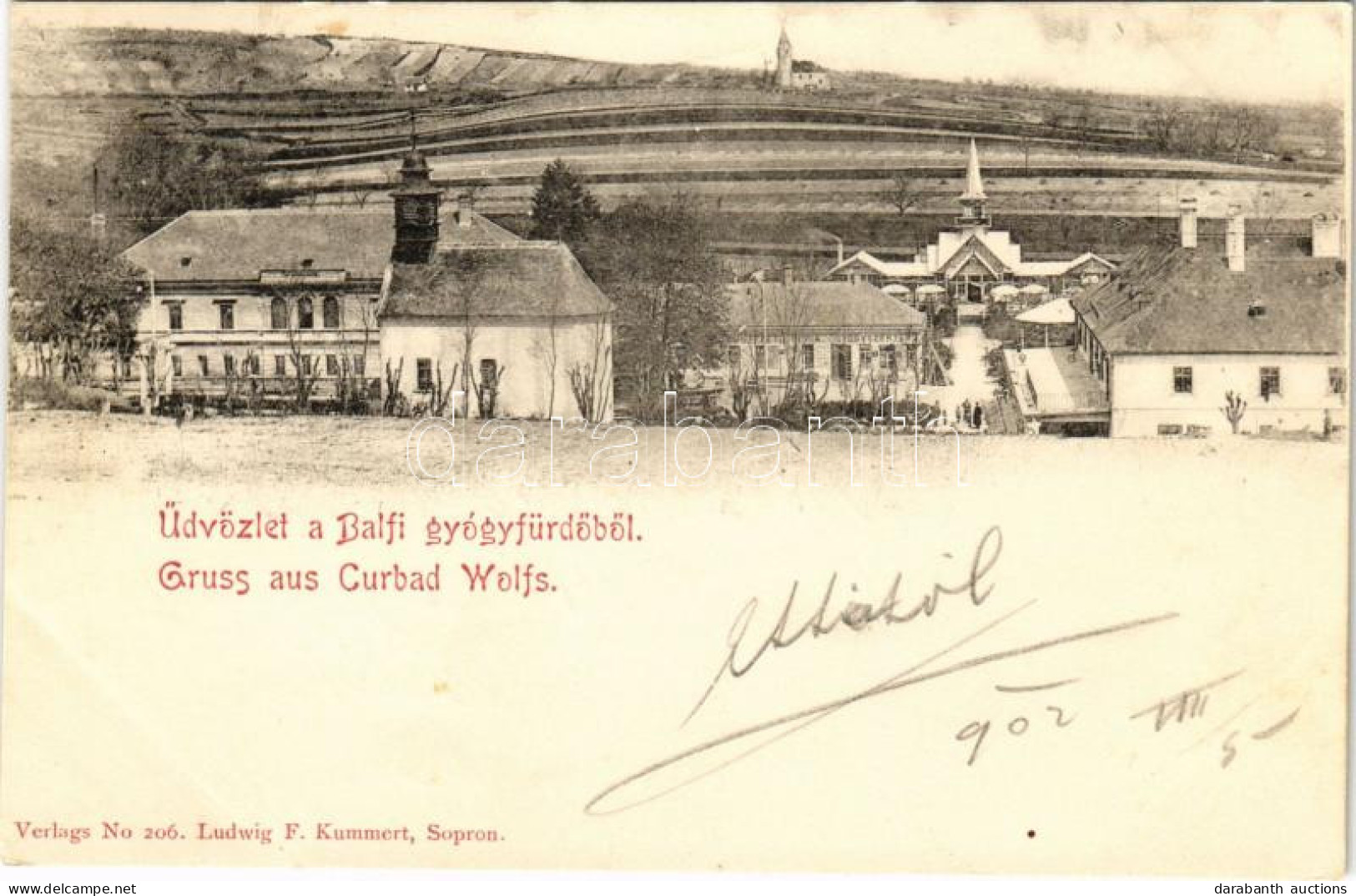 T2 1902 Balf-gyógyfürdő (Sopron). Ludwig F. Kummert - Non Classés