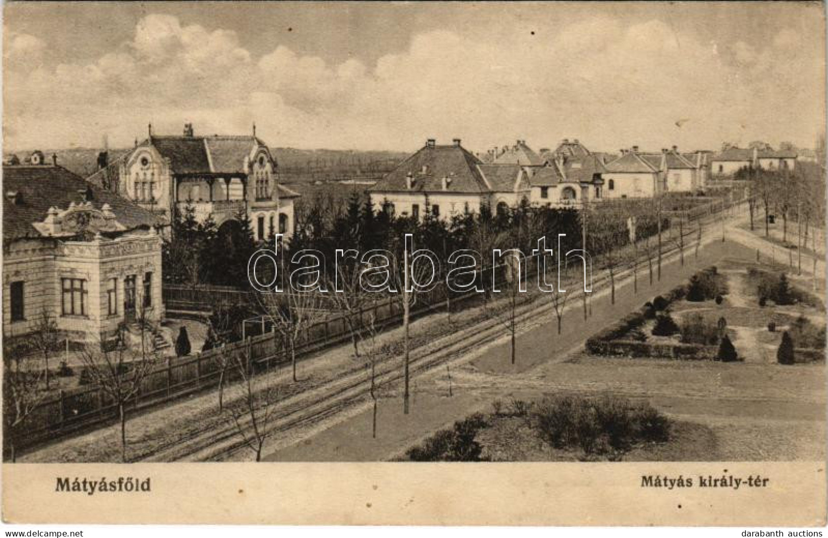 * T3 1917 Budapest XVI. Mátyásföld, Mátyás Király Tér, Villák. Varga Sándor Kiadása (Rb) - Non Classificati