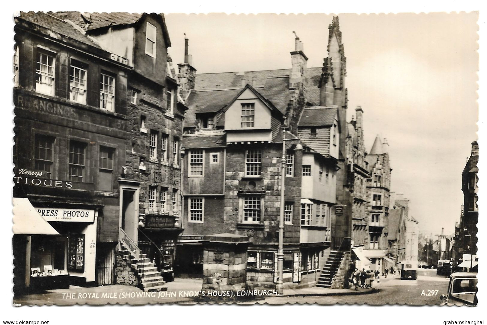 Postcard UK Scotland Edinburgh John Knox's House High Street Royal Mile Famous 16th Century Preacher Unposted - Midlothian/ Edinburgh