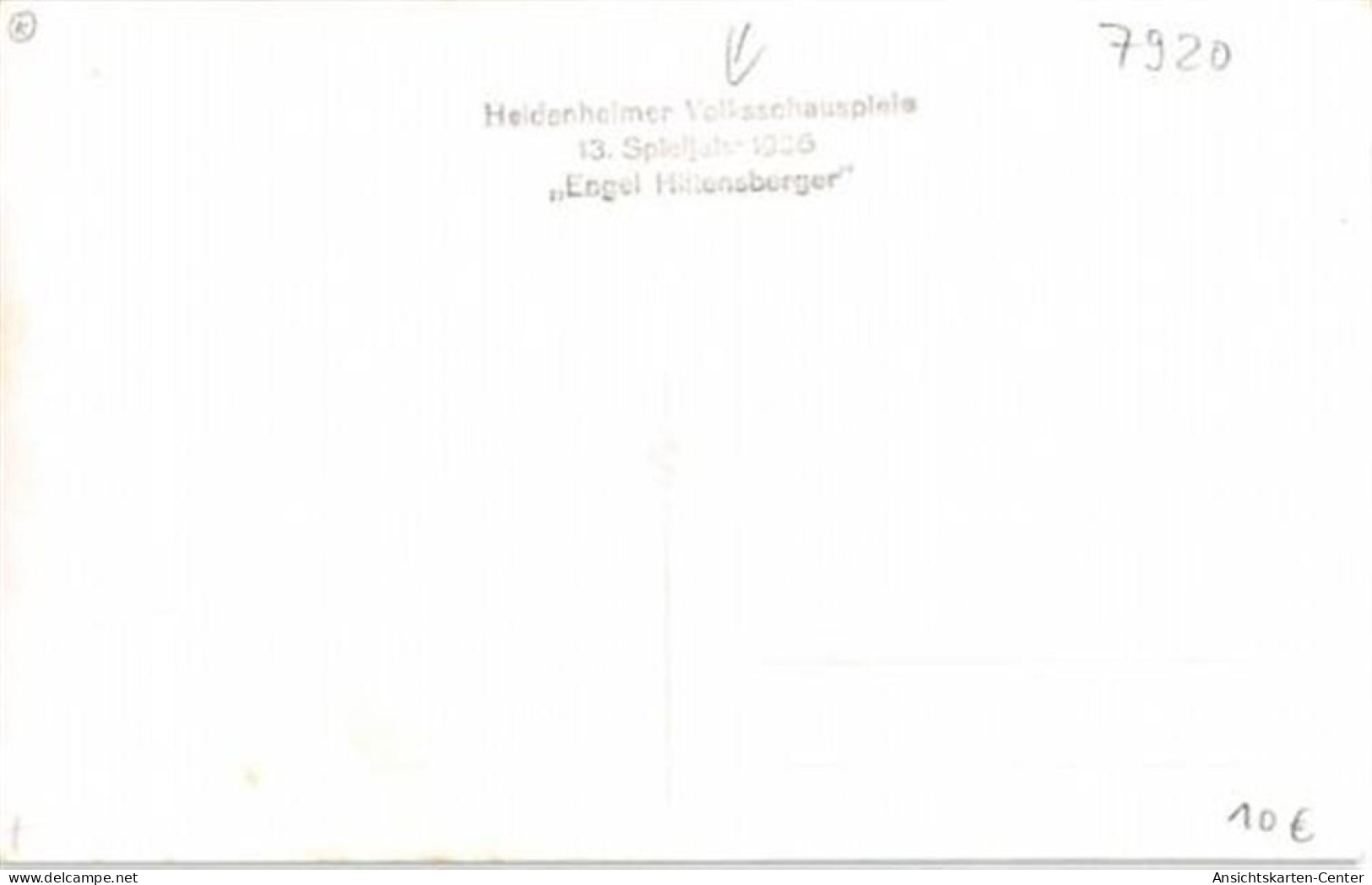 39112802 - Seltene Fotokarte Heidenheim. Volksschauspiele 13. September 1936  Engel Hiltensberger . Aufgang Zur Kirche  - Heidenheim