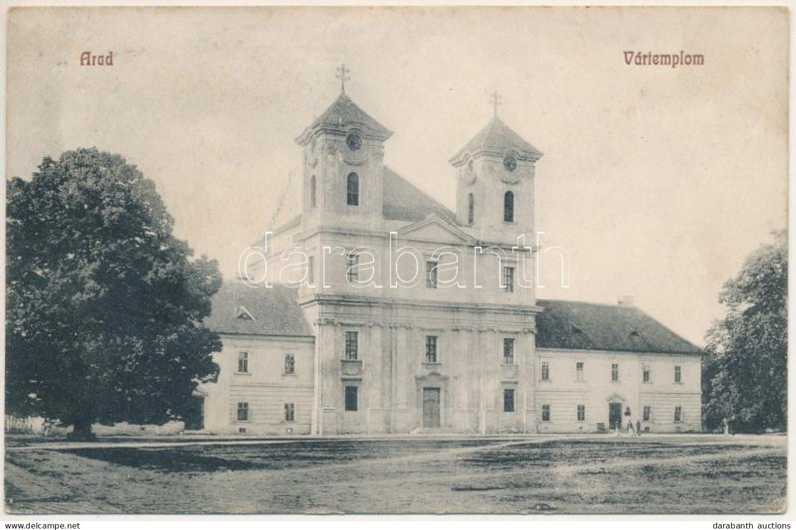 T2/T3 1914 Arad, Vártemplom. Ingusz J. és Fia Kiadása / Castle Church (EK) - Zonder Classificatie