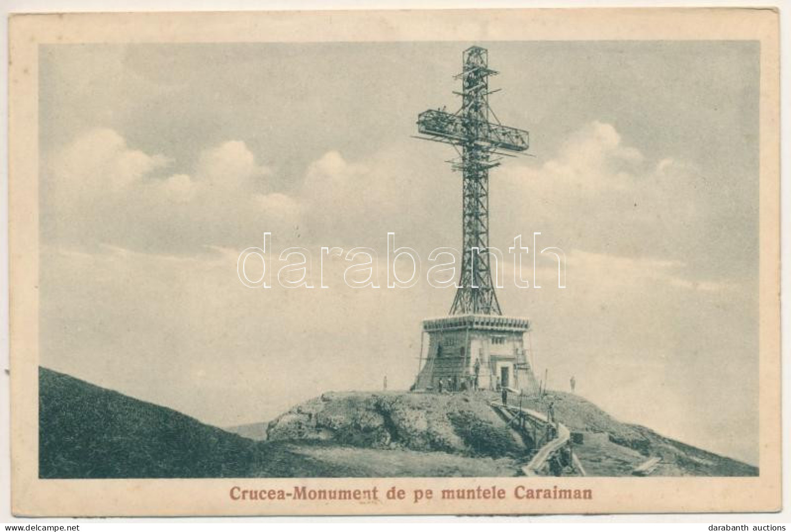 ** T3/T4 Bucsecs-hegység, Butschetsch, Muntii Bucegi; Crucea-Monument De Pe Muntele Caraiman / Emlékmű, Kereszt / Cross, - Unclassified