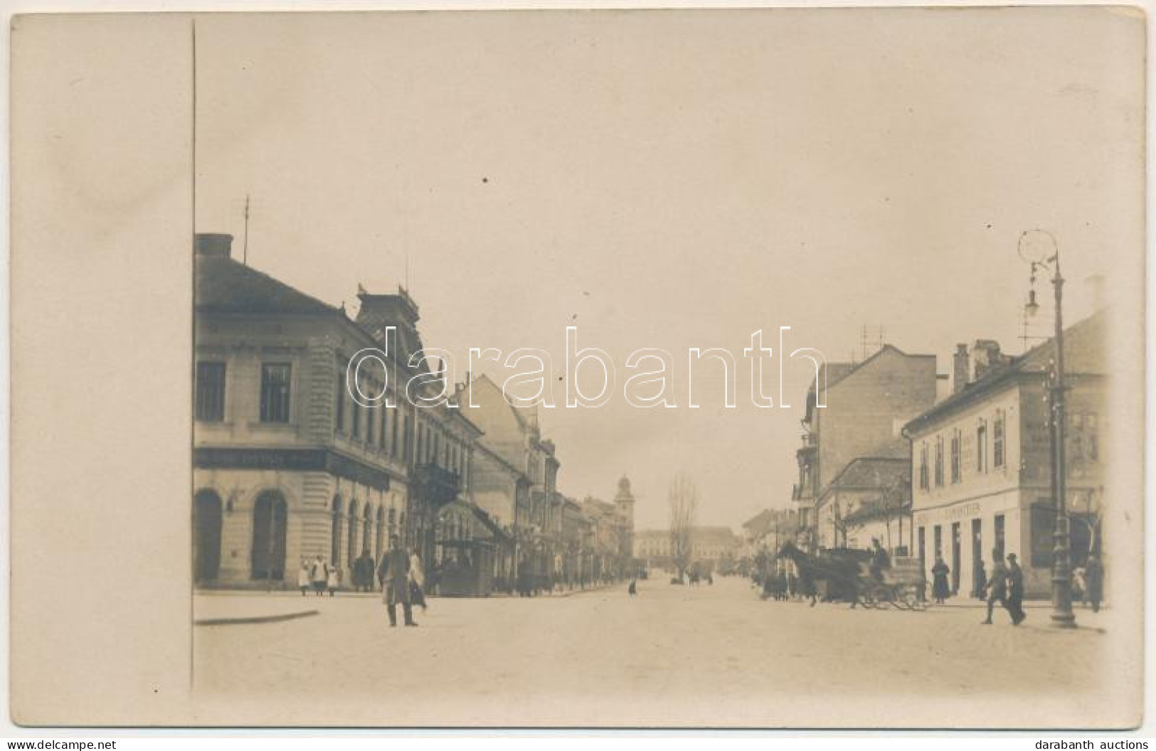 * T2 1917 Kolozsvár, Cluj; Deák Ferenc Utca, Boskovics és Diamantstein üzlete / Street, Shop. Photo - Unclassified
