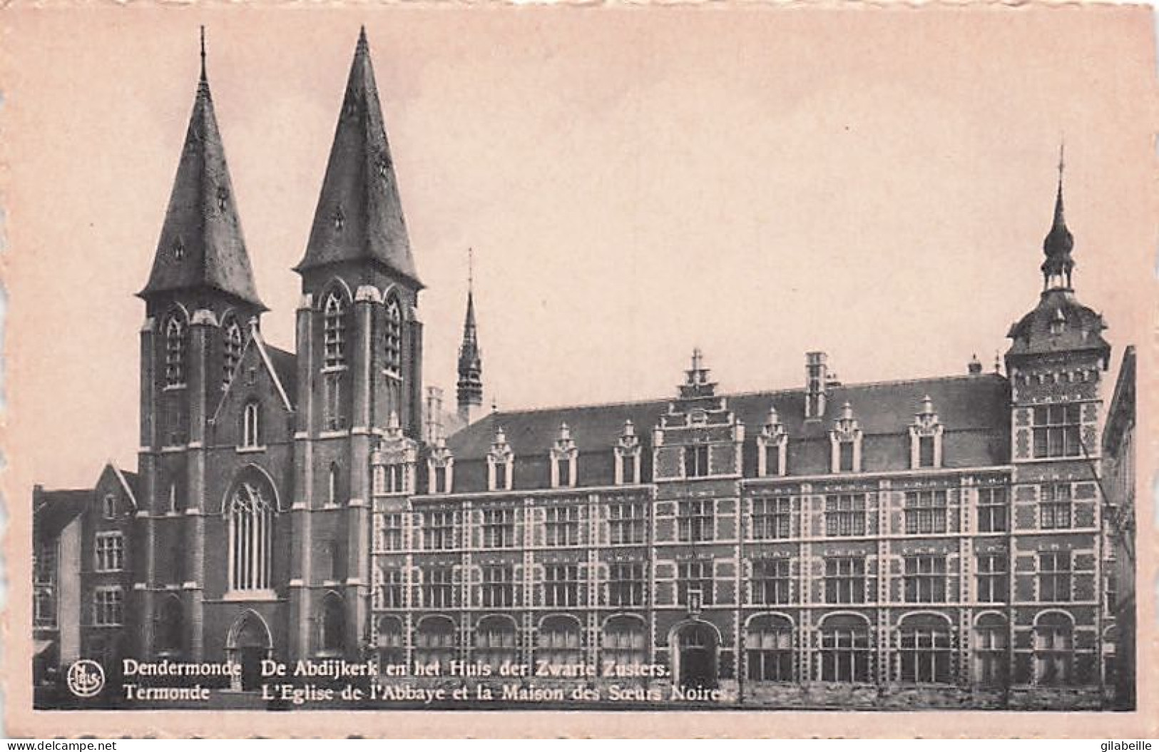 DENDERMONDE - TERMONDE - L'église De L'abbaye Et La Maison Des Soeurs Noires - Dendermonde