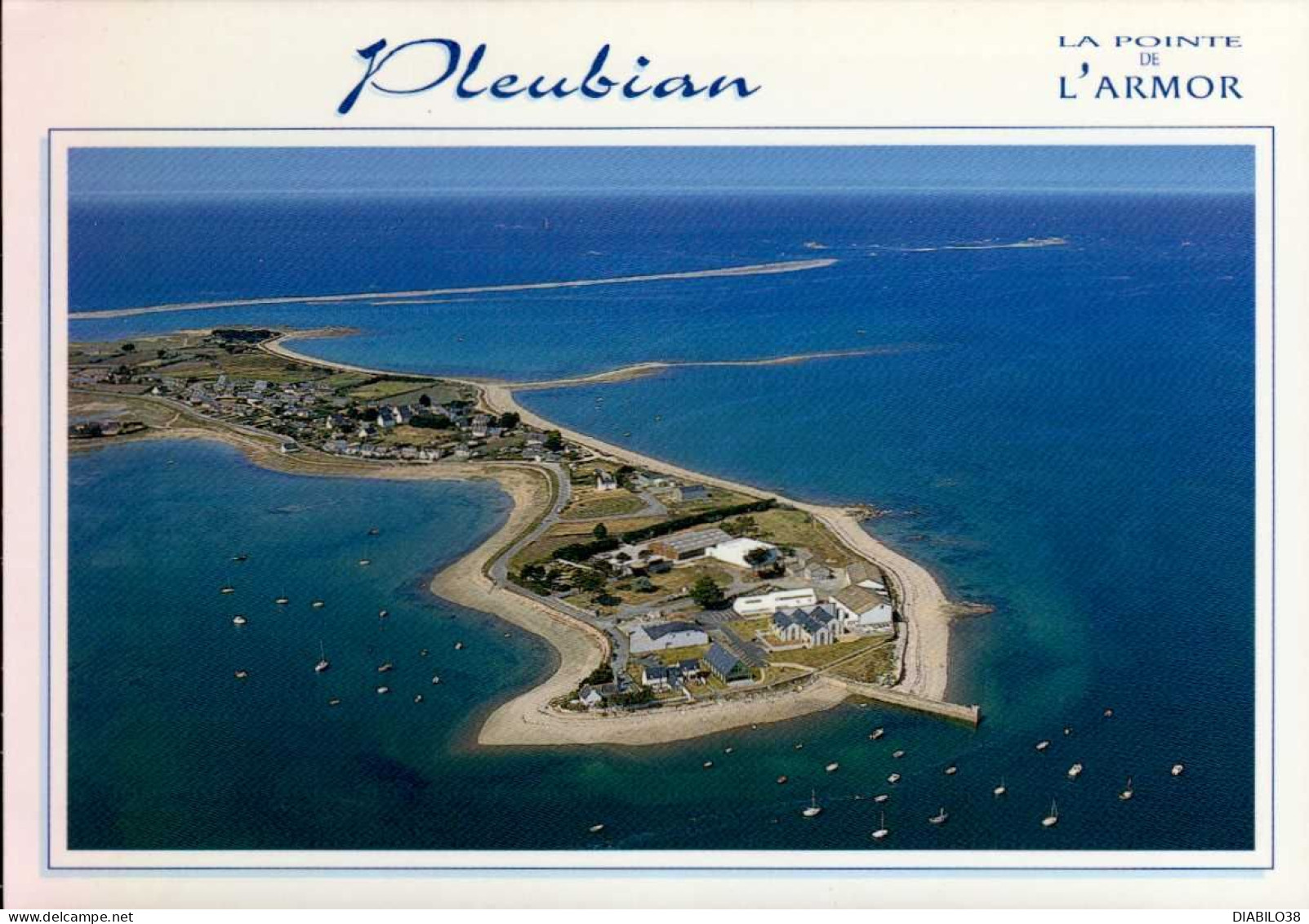 PLEUBIAN  ( COTES D ' ARMOR )   LA POINTE DE L ' ARMOR ET LE SILLON DU TALBERT EN ARRIERE-PLAN - Pleubian