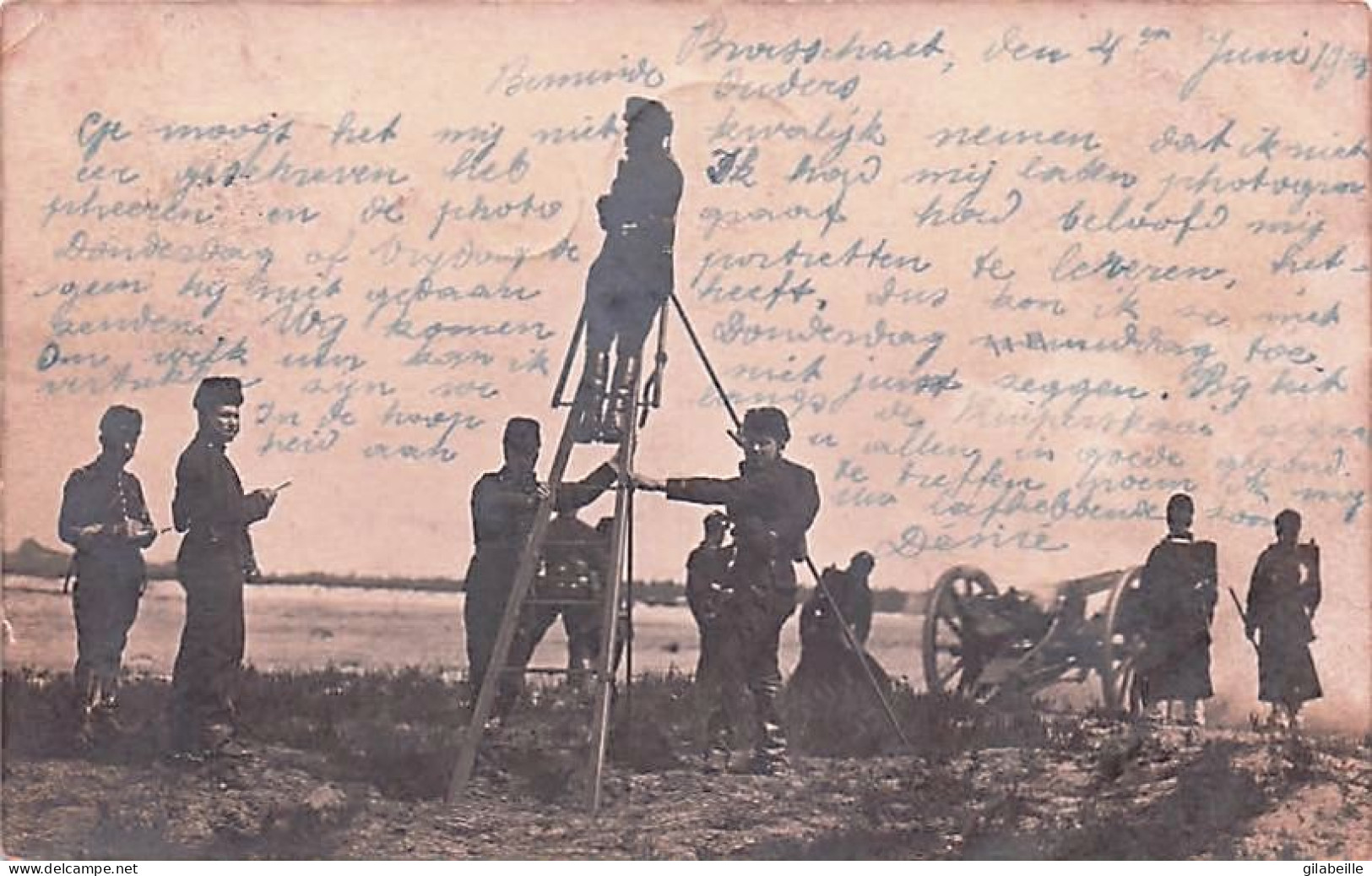BRASSCHAAT - BRASSCHAET Polygone - Carte Photo - Militaires En Action- Militaria - 1905 - Brasschaat