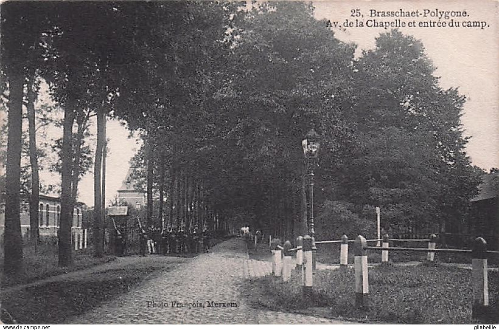 BRASSCHAAT - BRASSCHAET Polygone - Avenue De La Chapelle Et Entrée Du Camp - Militaria - 1911 - Brasschaat