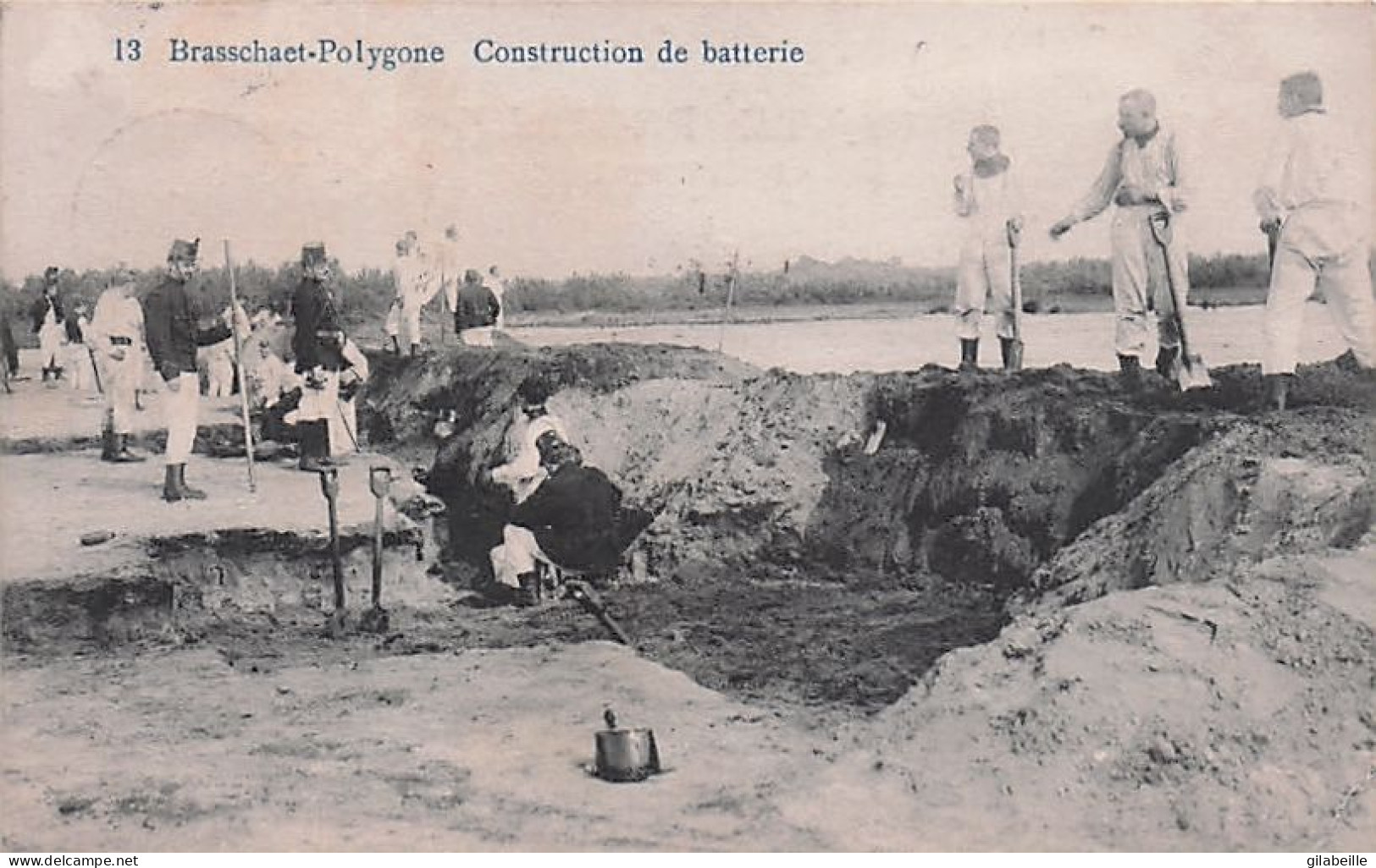 BRASSCHAAT - BRASSCHAET Polygone -  Construction De Batterie - Militaria - 1908 - Brasschaat