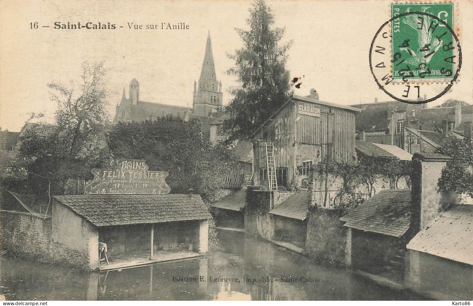 St Calais * Vue Sur L'anille * Lavoir - Saint Calais