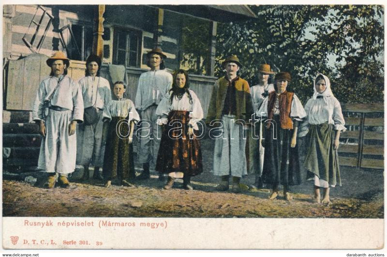 T2/T3 1909 Máramaros, Maramures; Rusnyák (ruszin, Rutén) Népviselet / Ruthenian (Rusyn) Folklore From Maramures County - Unclassified