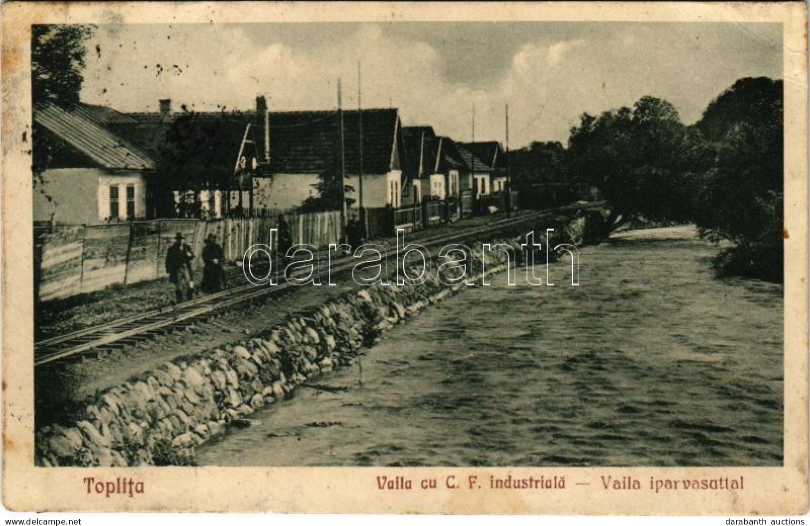 T3 1940 Maroshévíz, Toplita; Vaila Cu C. F. Industriala / Vaila (Válya) Az Iparvasúttal. Walter Ede Kiadása / Industrial - Unclassified