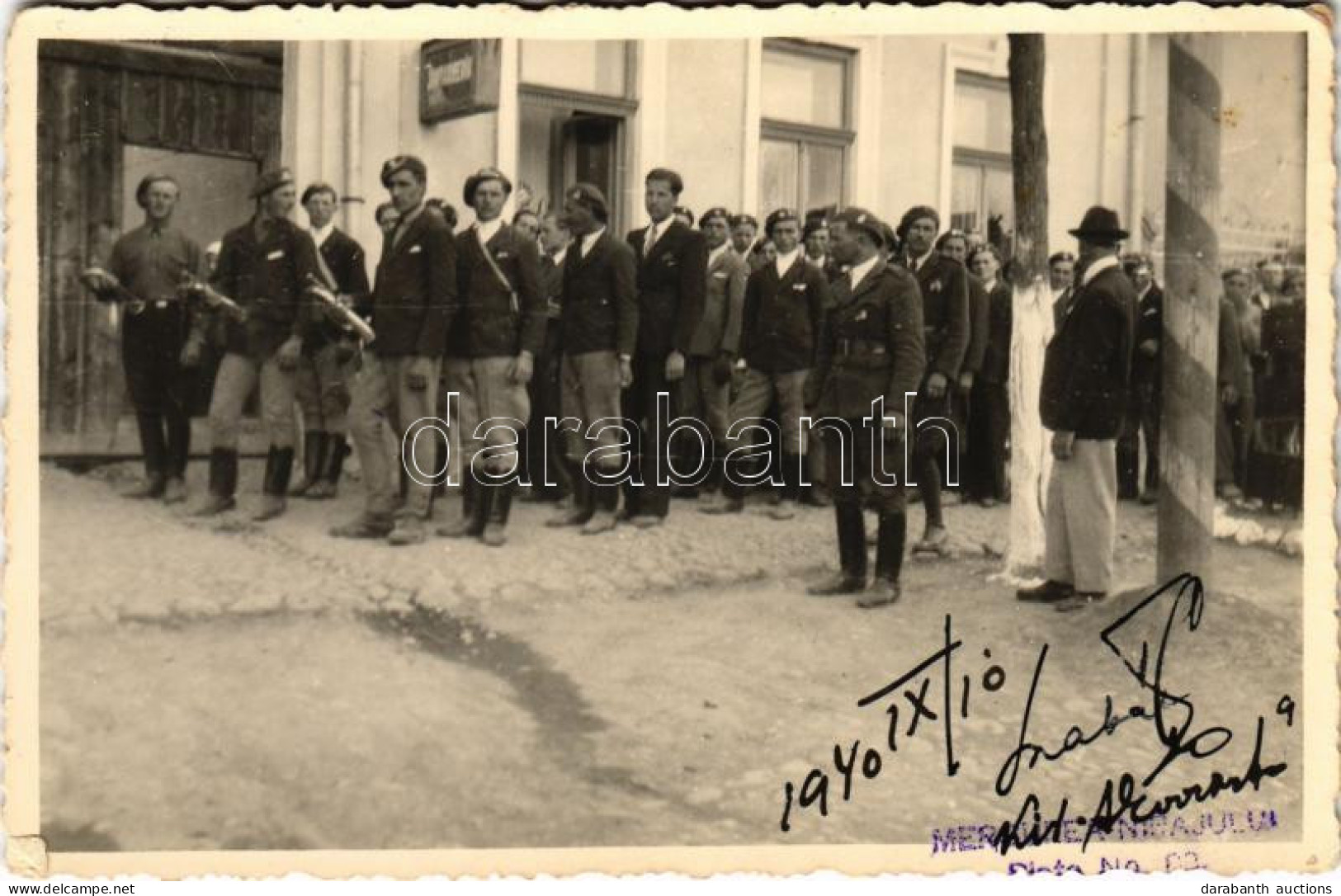 * T2/T3 1940 Nyárádszereda, Nyárád-Szereda, Miercurea Nirajului; Bevonulás / Entry Of The Hungarian Troops. Photo + "194 - Unclassified