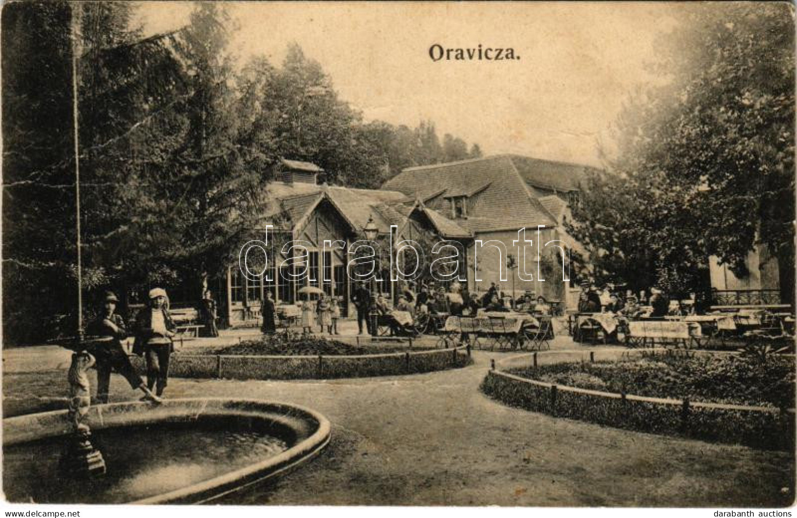 * T3/T4 1908 Oravicabánya, Oravica, Oravicza, Oravita; Vendéglő. Weisz Félix Kiadása / Restaurant (fa) - Unclassified