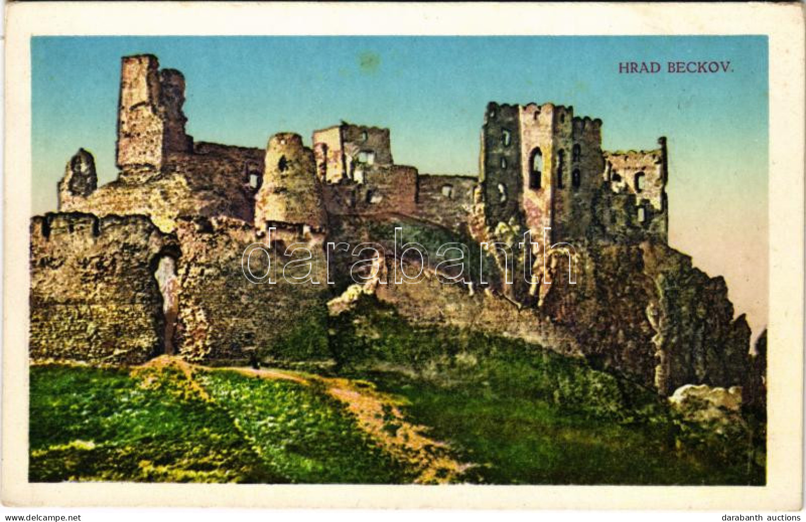 ** T2/T3 Beckó, Beczkó, Beckov; Várrom / Hrad Beckov / Castle Ruins - Sin Clasificación