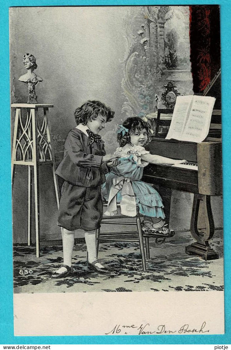* Fantaisie - Fantasy - Fantasie (Enfant - Child - Kind) * (830) Musique, Music, Piano, Intérieur, Old, Rare - Portraits