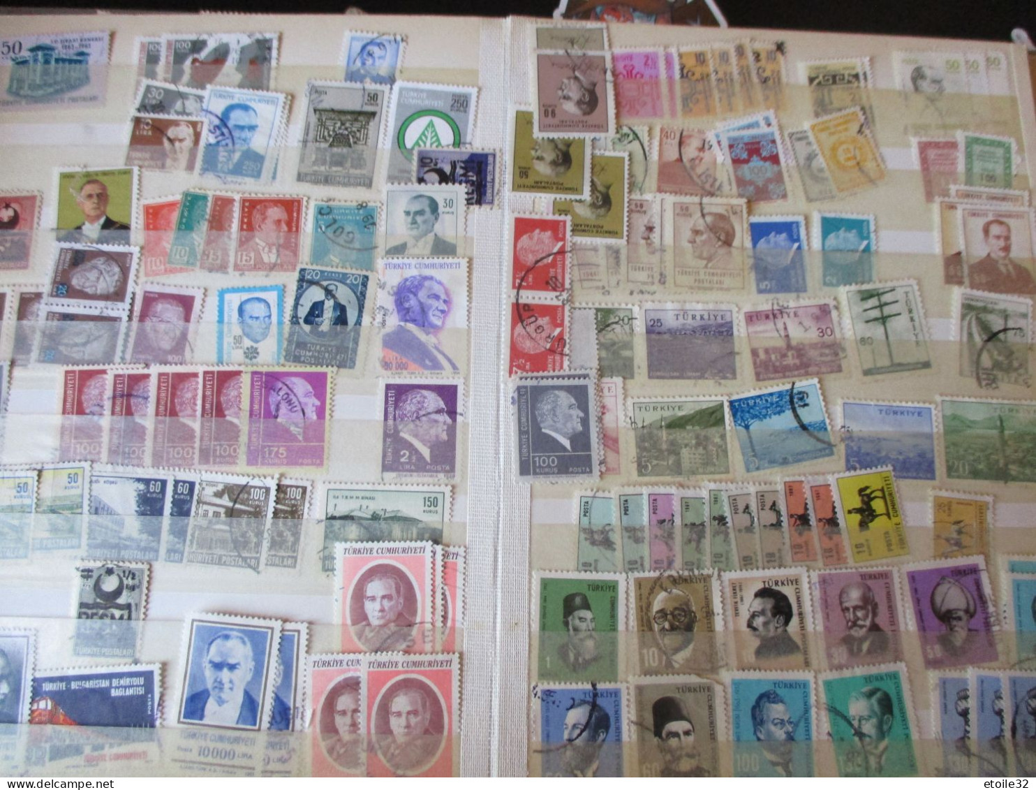 CLASSEUR DE Nombreux TIMBRES DE TURQUIE - Collections (sans Albums)