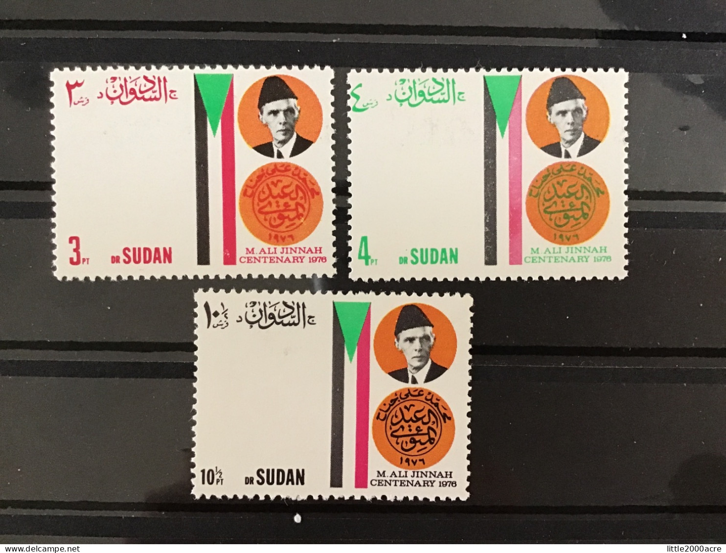 Sudan 1978 Birth Centenary Of Mohammed Ali Jinnah MNH SG 376-8 Sc 308-10 - Soudan (1954-...)